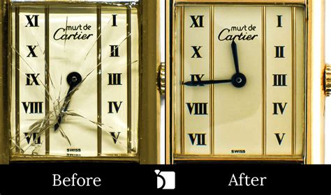 cartier watch glass replacement